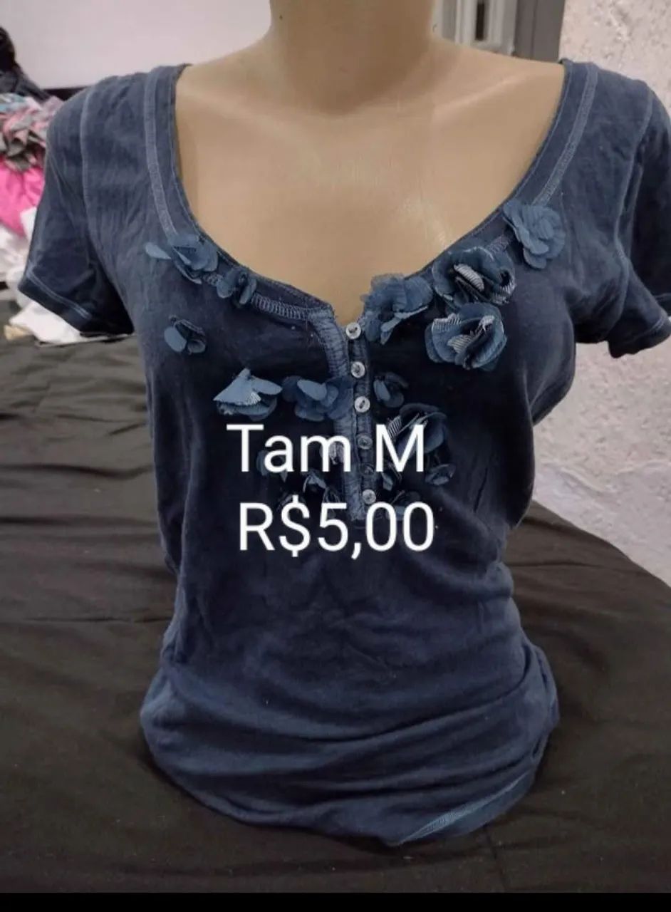 Blusas femininas qualquer peça -R$5,00 - Foto 5