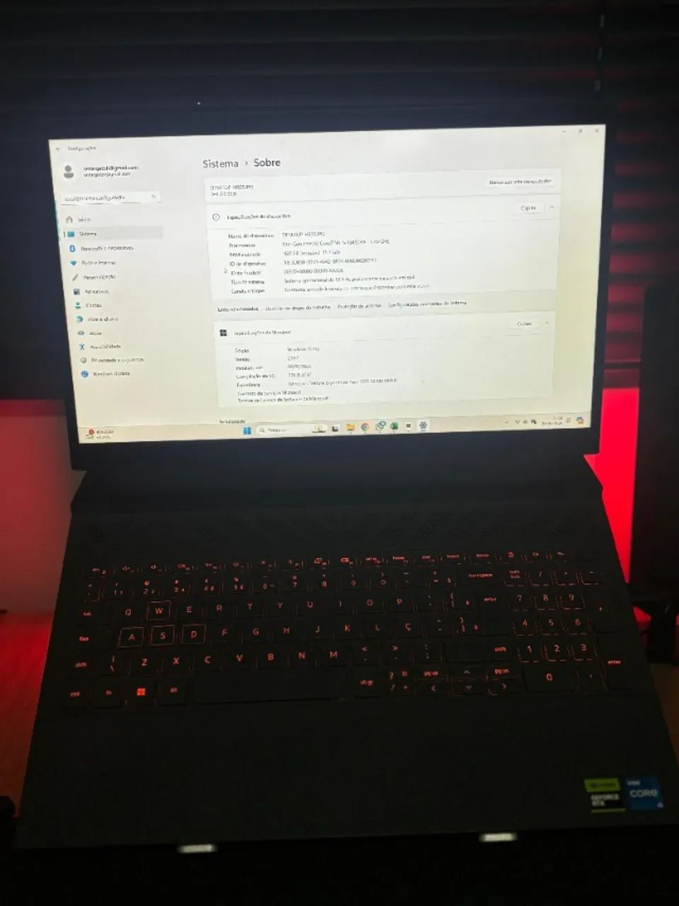 Notebook Gamer Dell G15 - I5 13450HX - RTX 3050 6GB - 32GB - SSD M.2 256GB - Foto 3