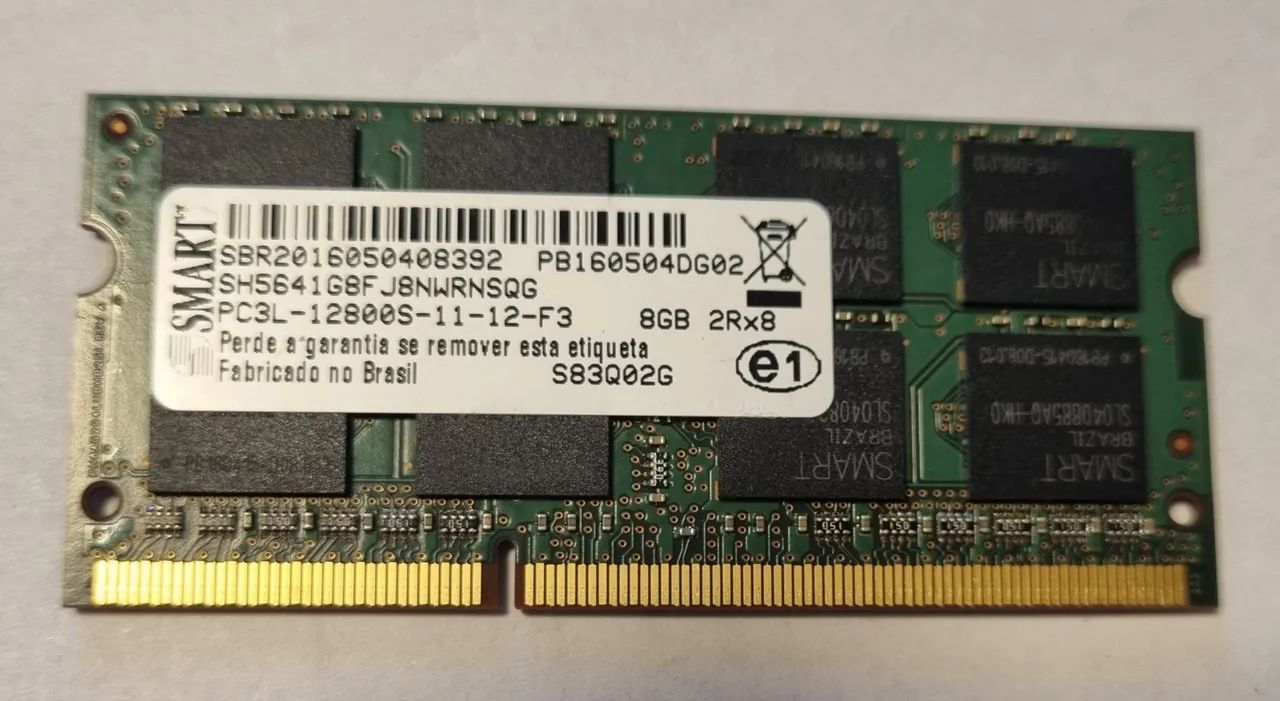 Memoria SMART PC3L 8GB