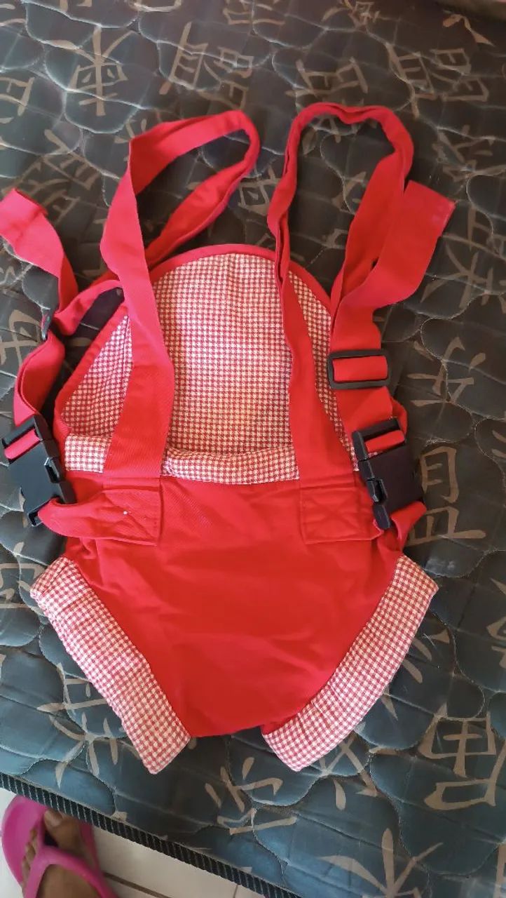 Canguru de Bebê Vermelho - Foto 4