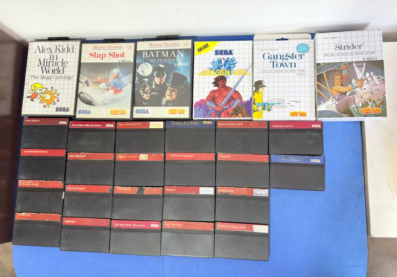 Master system jogos cartucho