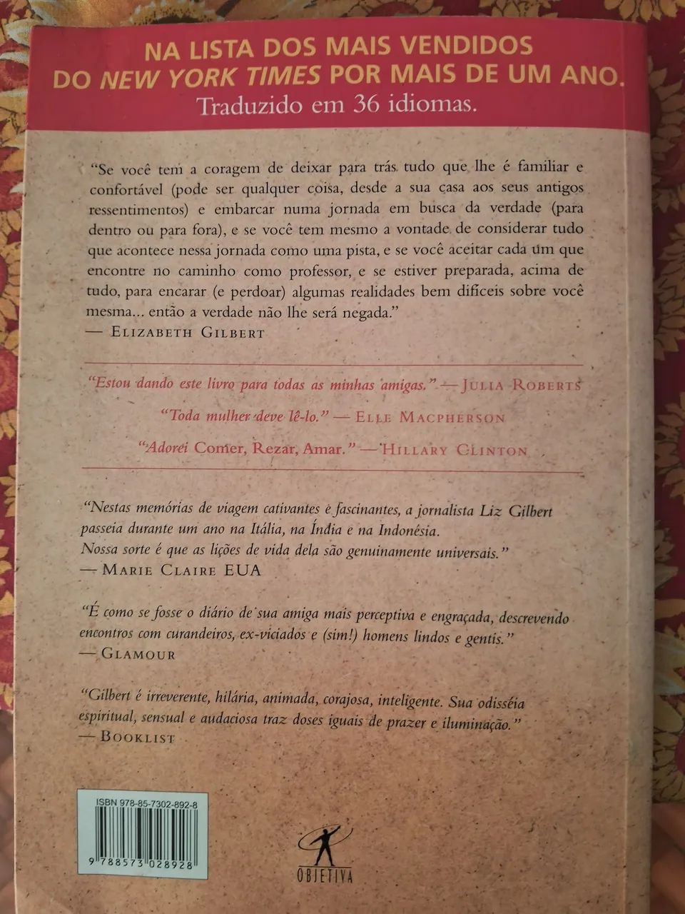Livro - " Comer, Rezar Amar de Elizabeth Gilbert  - Foto 2