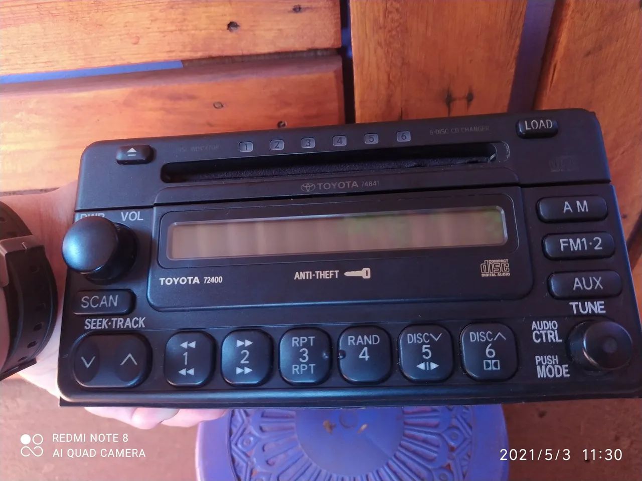 Toca cd original Toyota Corolla 2004 