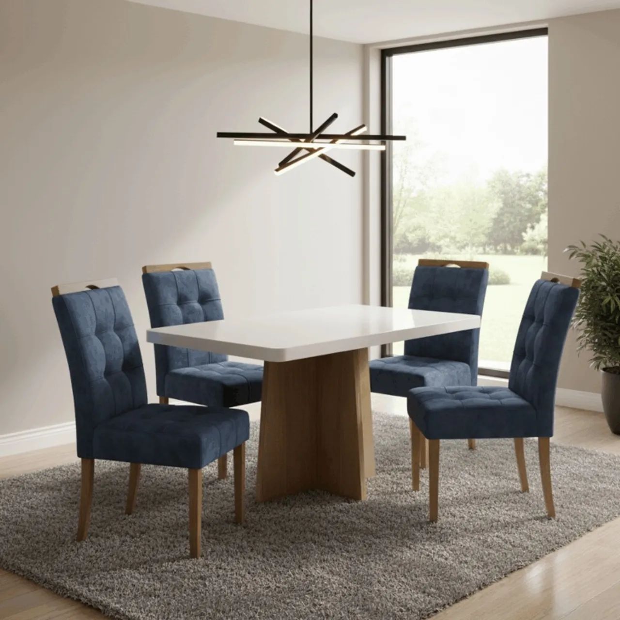 Mesa de Janta 4 Cadeiras Sther OFERTA tt43 - Foto 2
