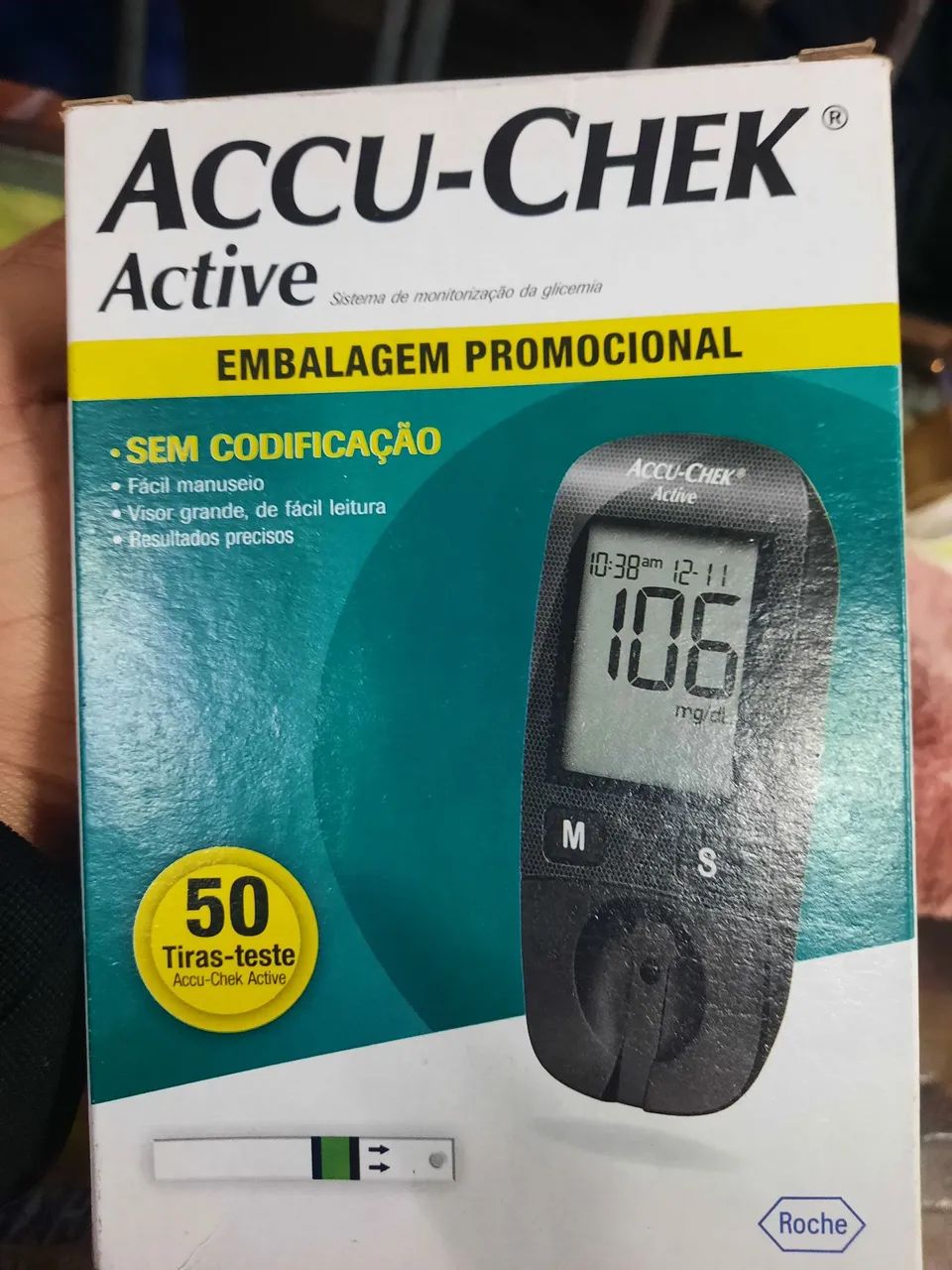 Monitor de Glicemia com 50 Tiras-teste