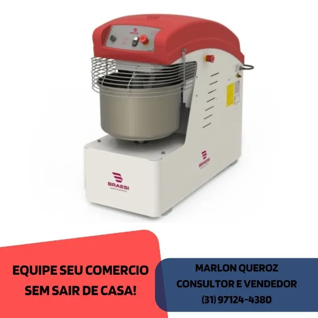 Amassadeira Espiral 25 KG Braesi Monofásica 220v