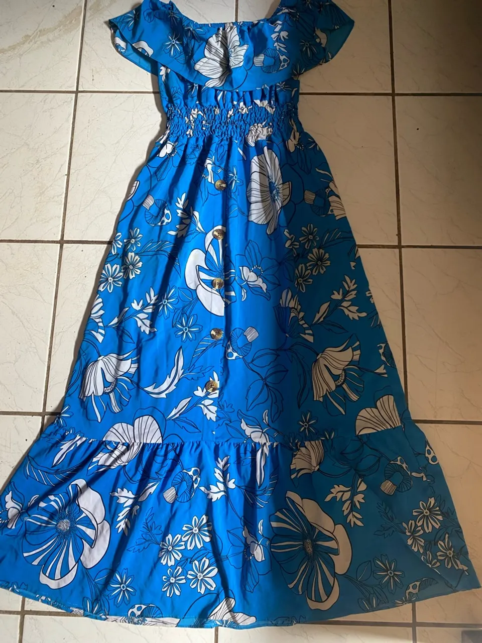 Vestido Floral Azul