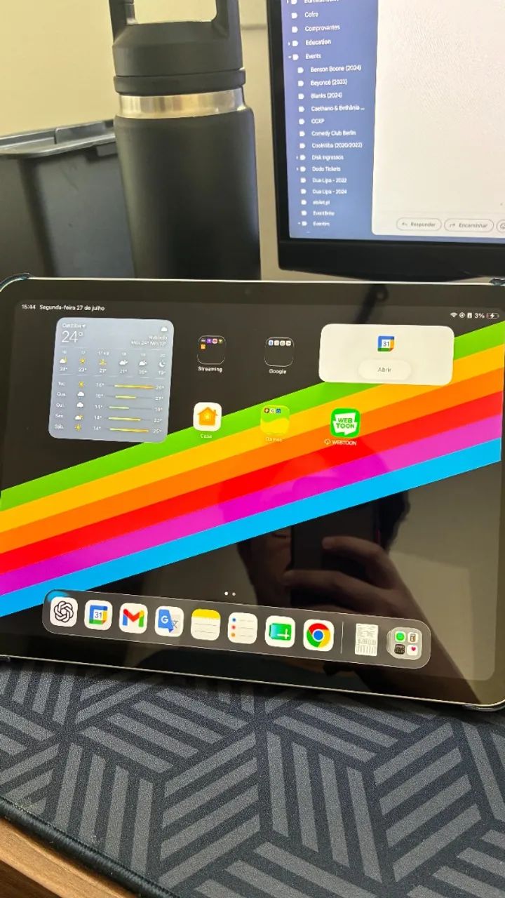 iPad 10a Geração 64 GB + Apple Pencil + Capa - Foto 2