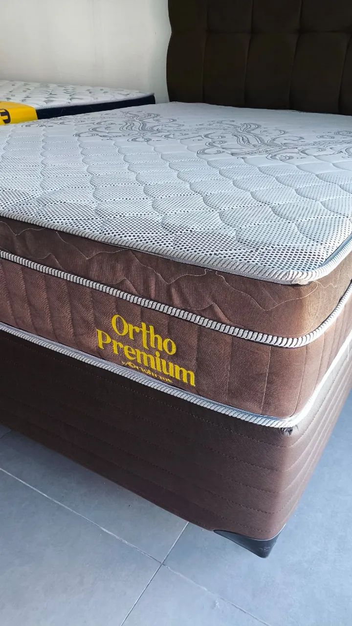 CAMA BOX CASAL BASE+COLCHÃO COM ENTREGA GRÁTIS  - Foto 2