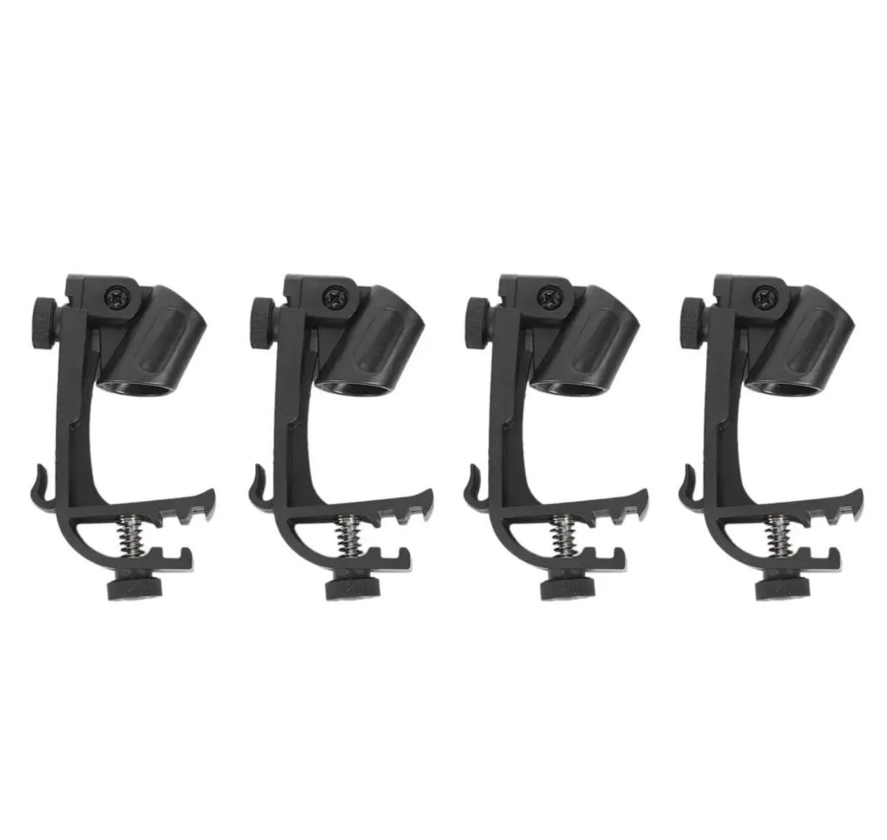 Clamp Garras para Microfonar Bateria percussão cajon - kit com 4