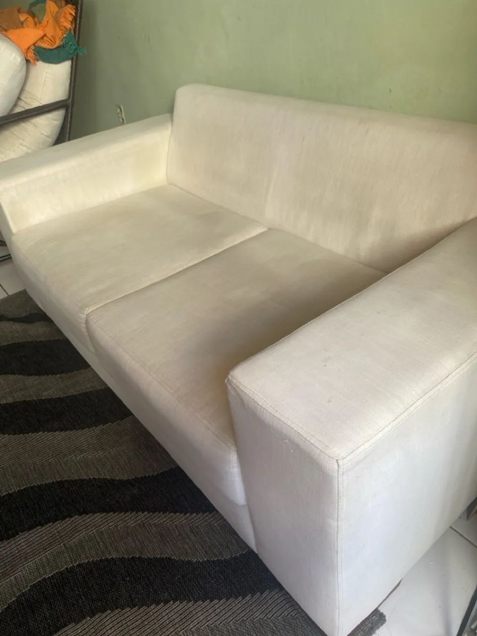 Sofá de Linho branco super chique  - Foto 2