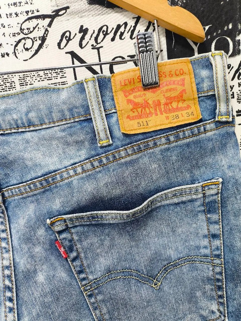 Calça Jeans Levi's 511 Tam 48 Cód 4603 Usado/Original  - Foto 3