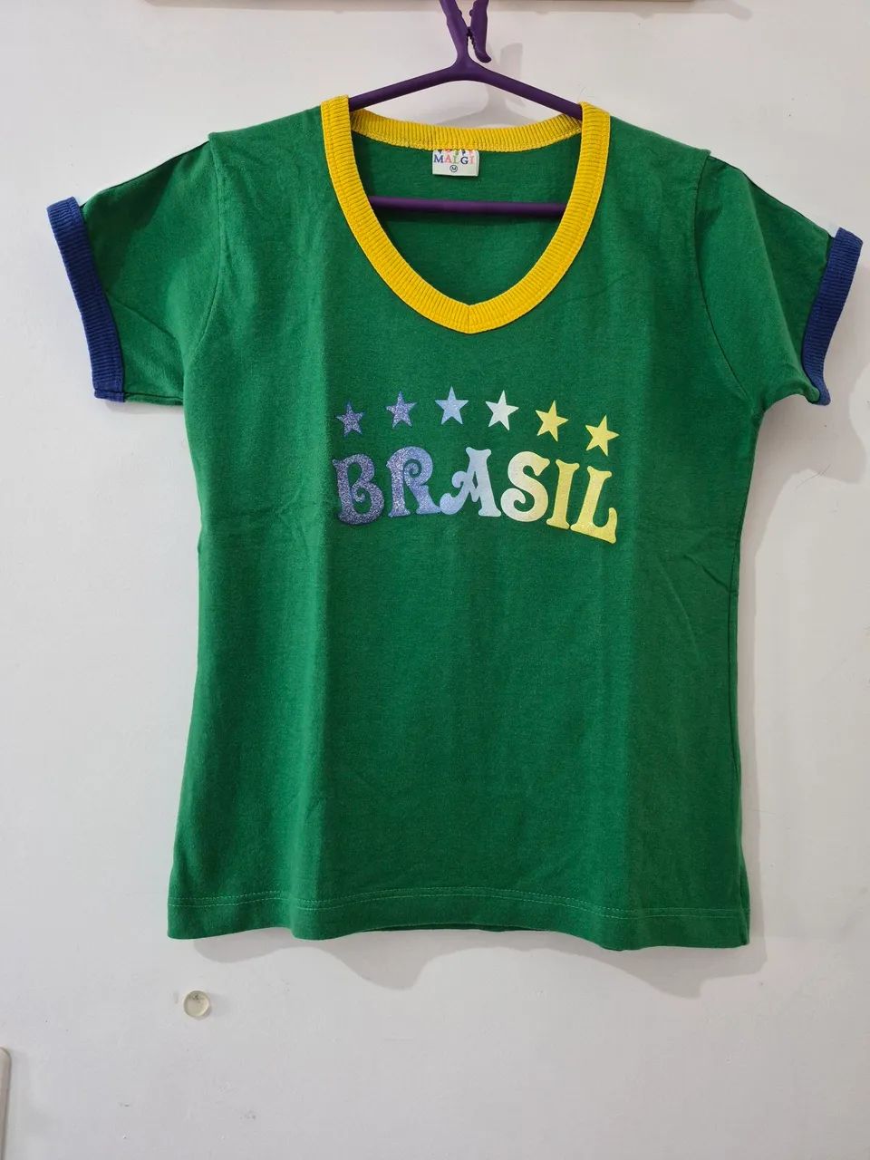Camiseta feminina do Brasil 
