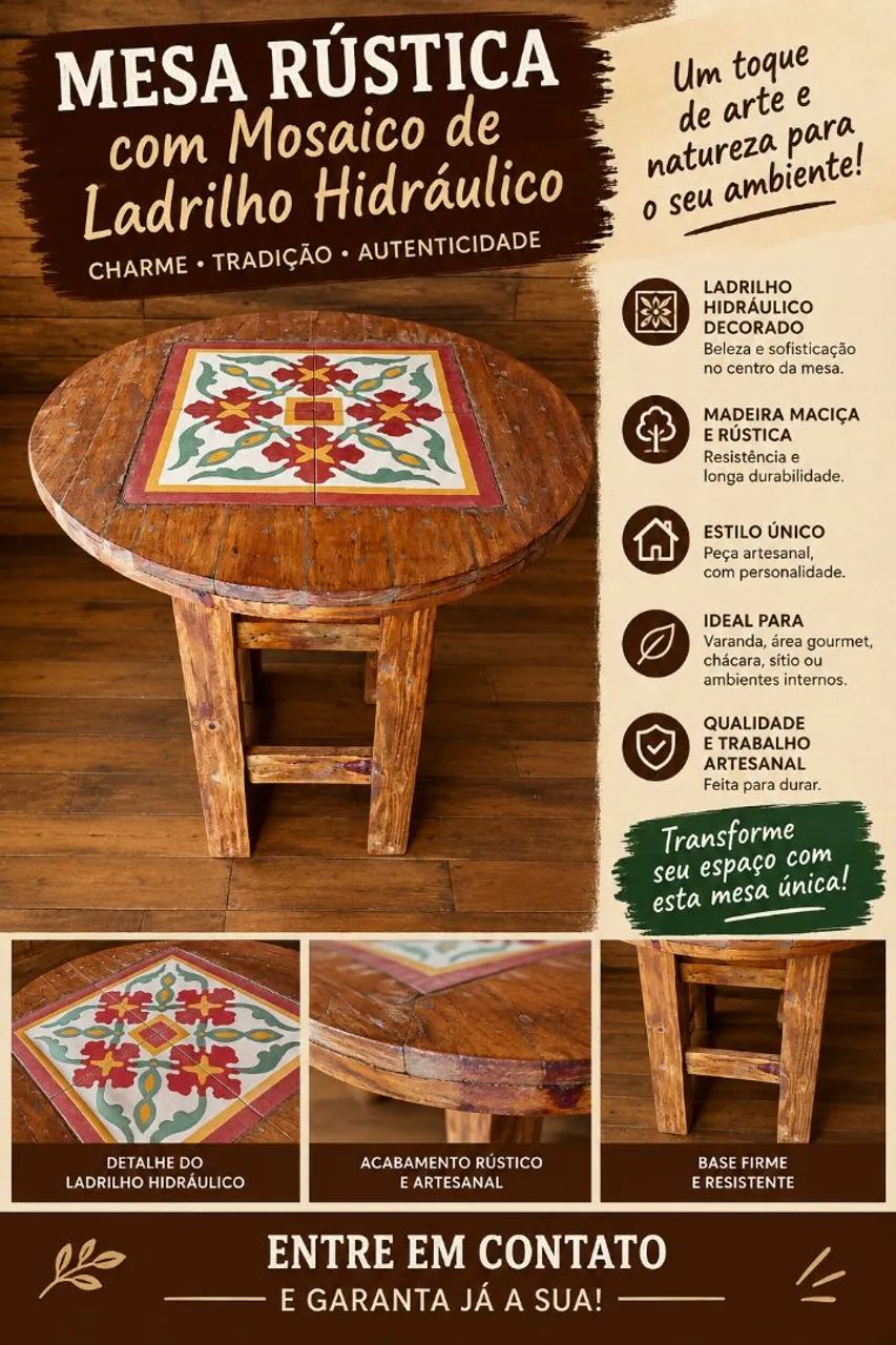Mesas rústicas 
