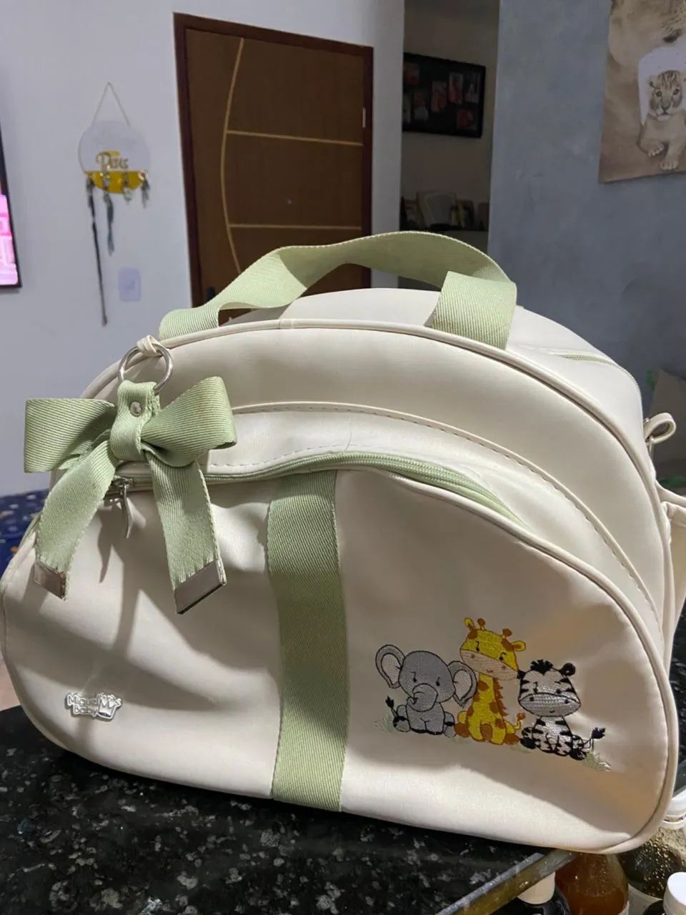 Kit 2 peças bolsa mala maternidade Safari  - Foto 3