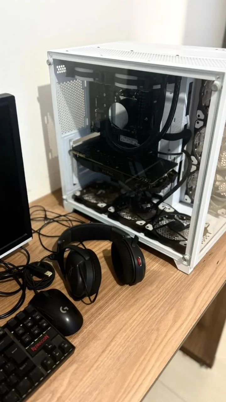 computador gamer completo/ monitor/ mouse e teclado/ fone - Foto 3