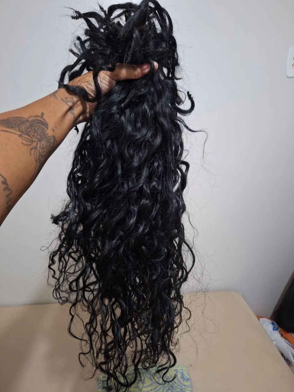 VENDO CABELO HUMANO CACHO 3C 70 CM. - Foto 5
