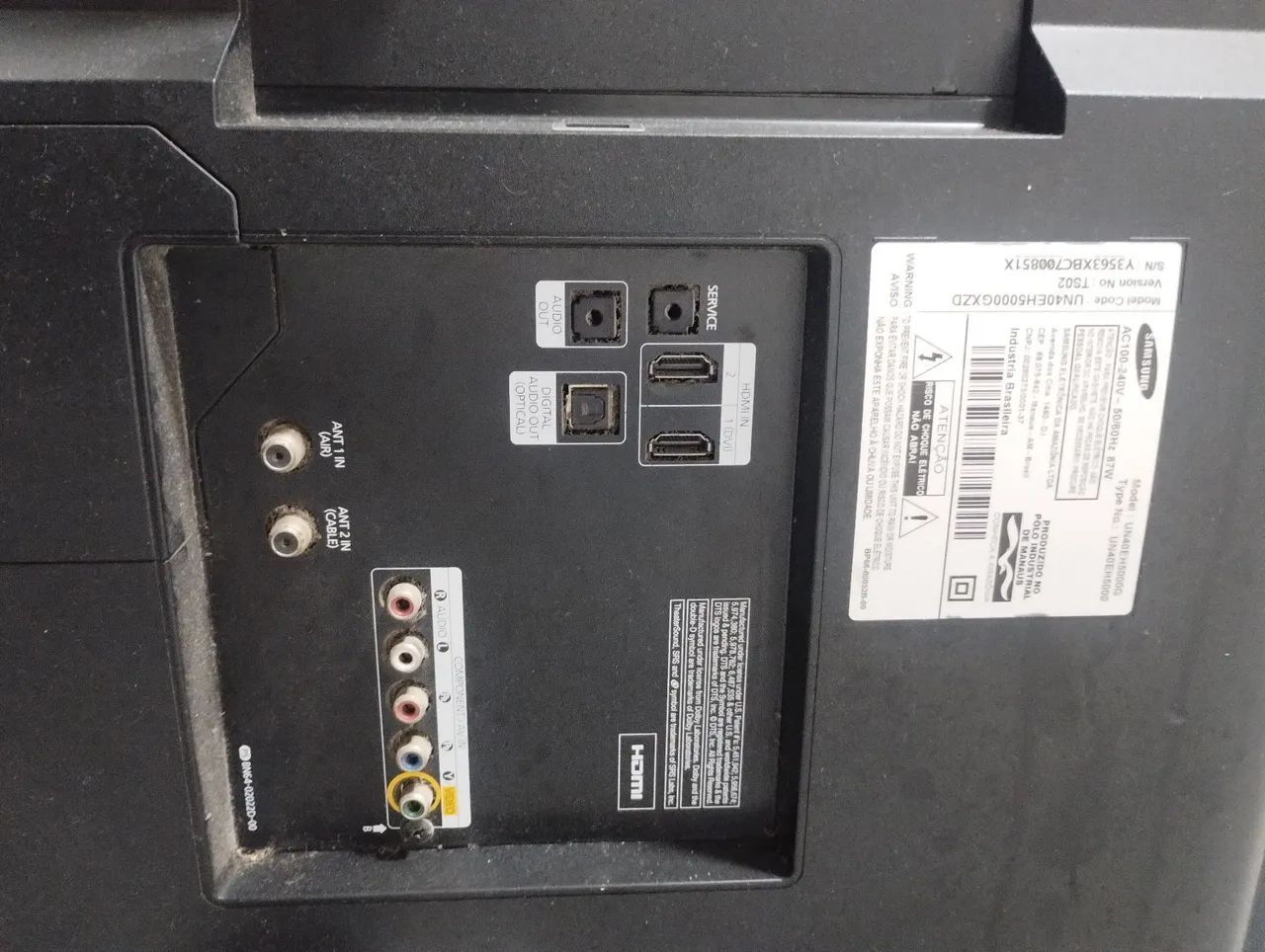 Tv Samsung defeito  Modelo : UN40EH5000GXZD para peças ou conserto  - Foto 2