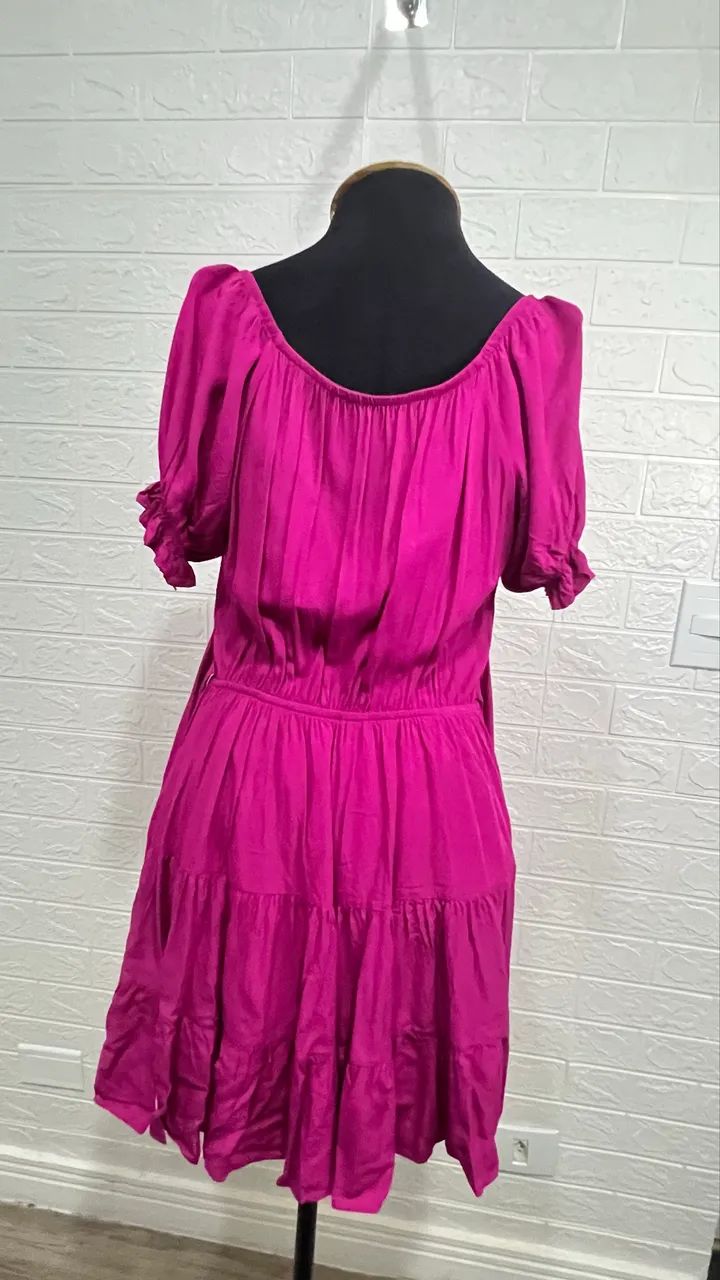 VESTIDO PINK DE VISCOSE - Foto 4
