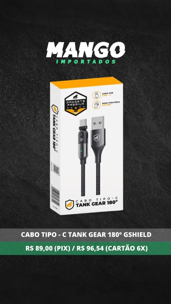 Cabo Tipo-c Tank Gear 180° Gshield  - Foto 4