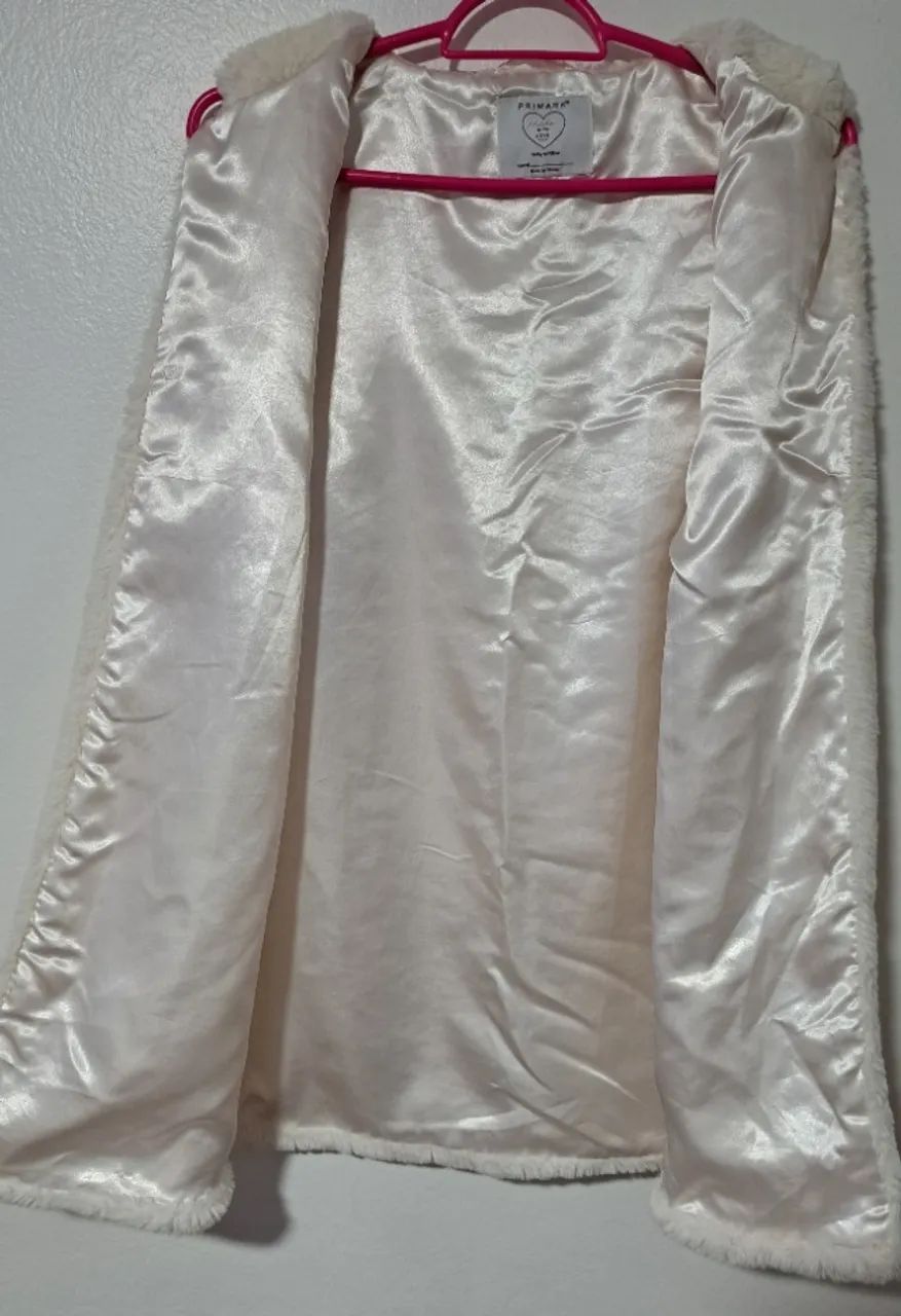 Colete infantil de pelo branco - Foto 5
