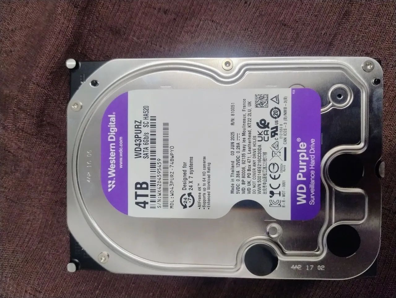 HD 4TB WD Purple - Foto 2