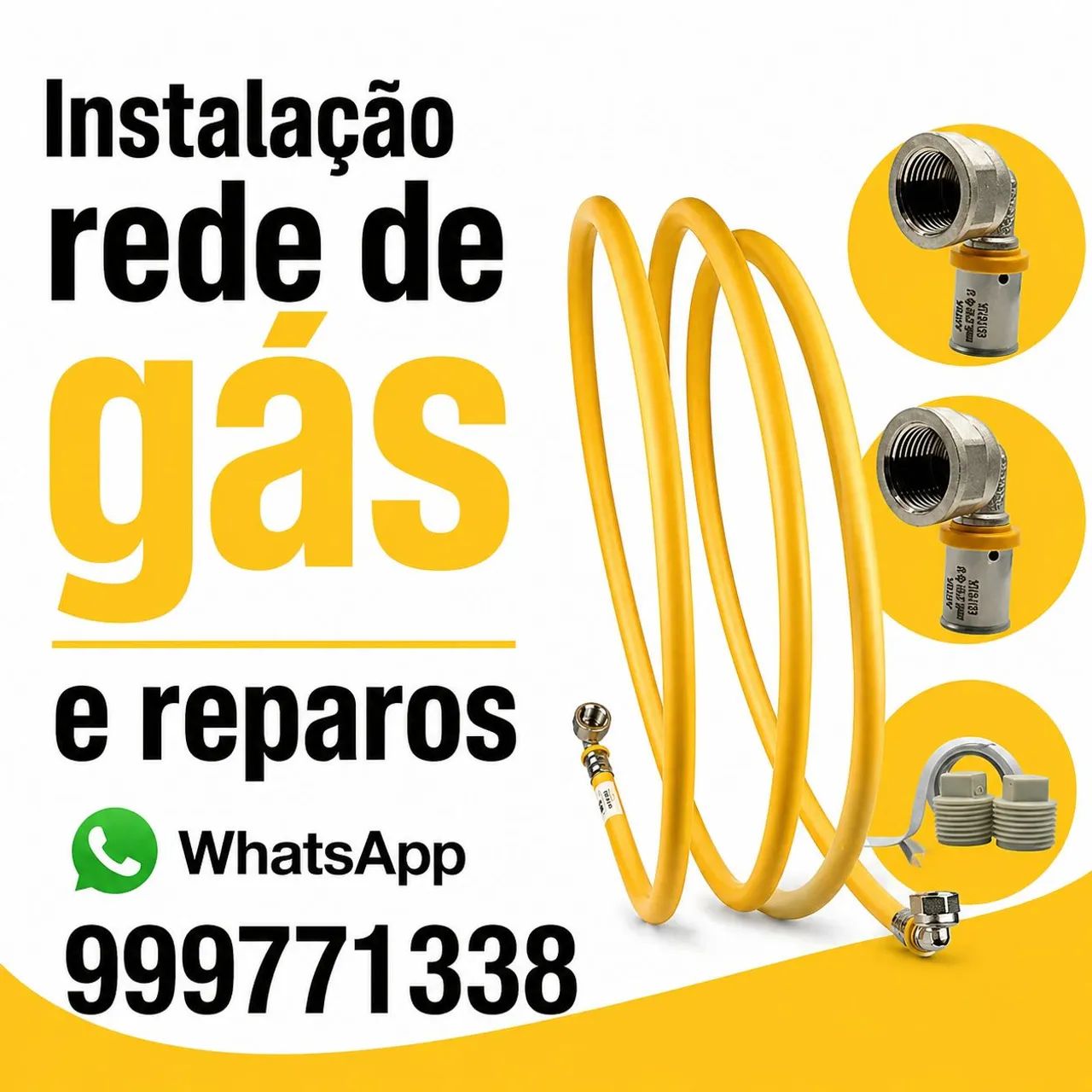 Instalação gás e reparos e rede de gas, 