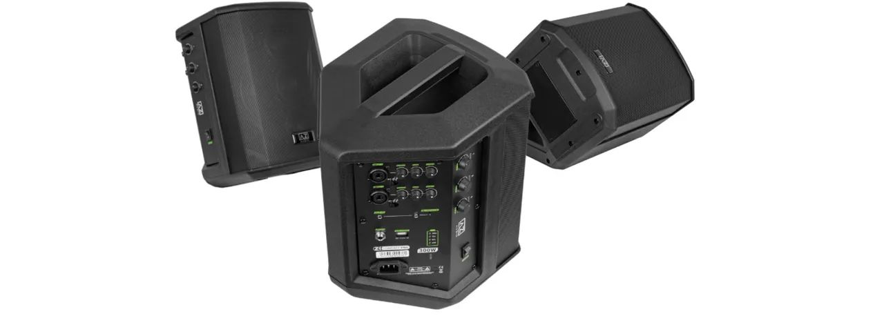 Kit 2 Caixas de Som AZ-1 Compacta + bolsa Case - Estado de Nova (Usada Apenas 3x)