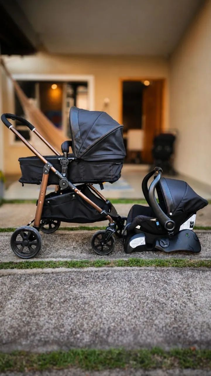 Carrinho de bebê Moisés + bebê conforto GALZERANO  - Foto 3
