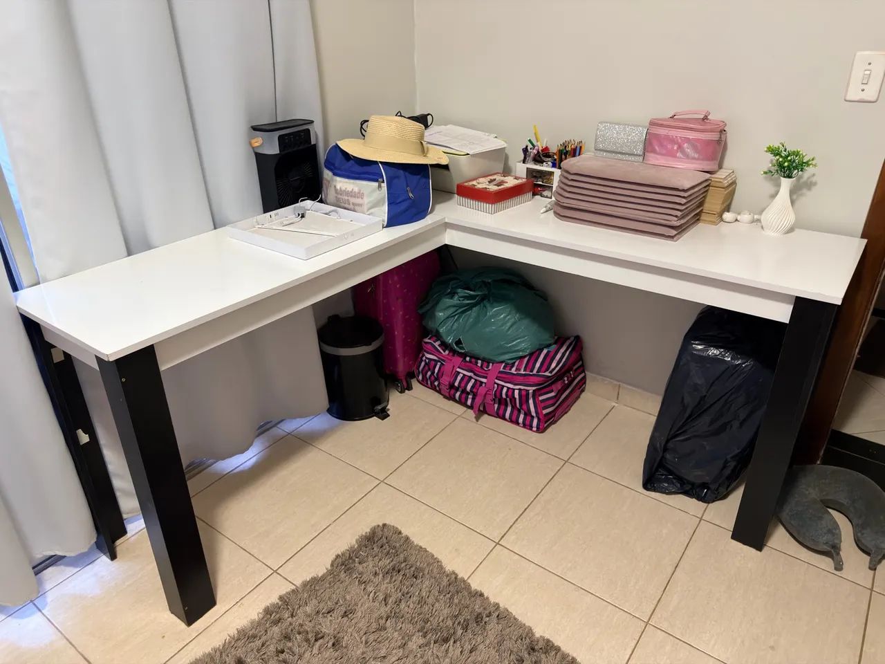 MESA/ESCRIVANINHA EM L - Foto 4