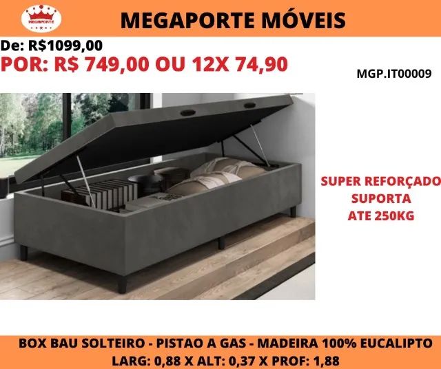 BOX BAÚ SOLTEIRO  - Foto 2