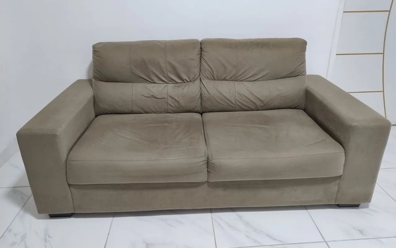 Sofá 3 lugares de Suede  - Foto 2