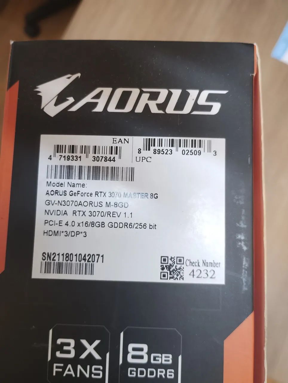 Placa de vídeo Aorus