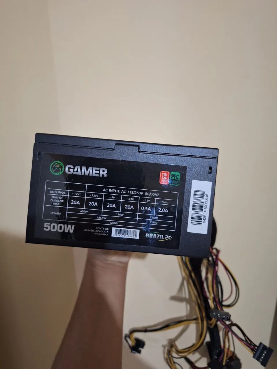 Fonte de alimentação 500w pfc ativo - Foto 3