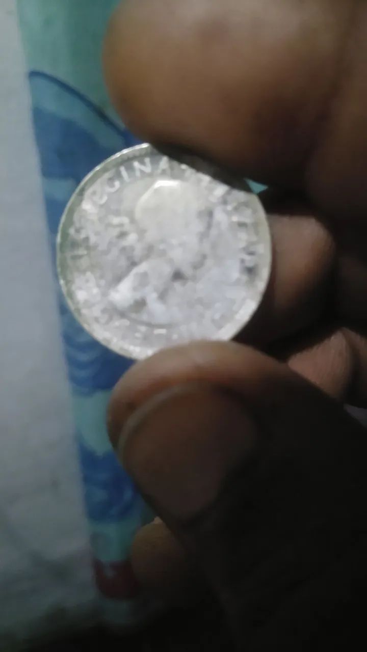 Moeda de prata da Rainha Elizabeth segundo  - Foto 2