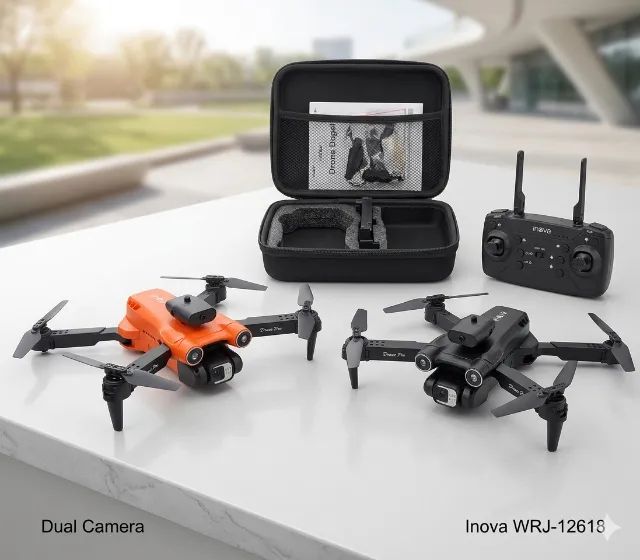 Drone Inova WRJ-12618-VRM Aircraft com Câmera Dupla 4K e GPS - Foto 4