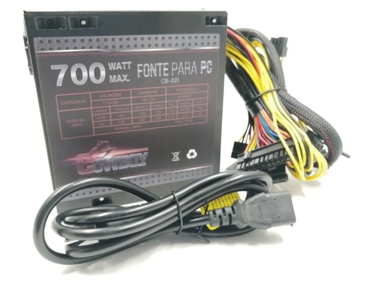Fonte para PC 700w Cowboy - Foto 3