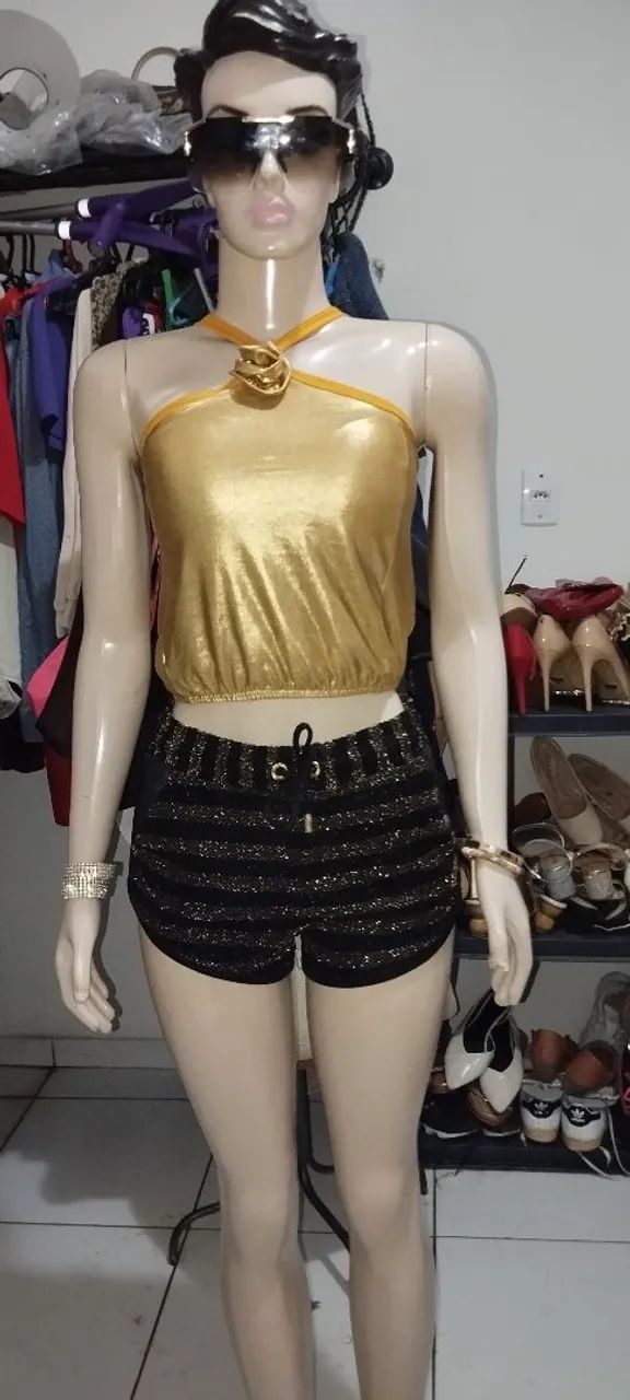 short e croped elegantes - Foto 4