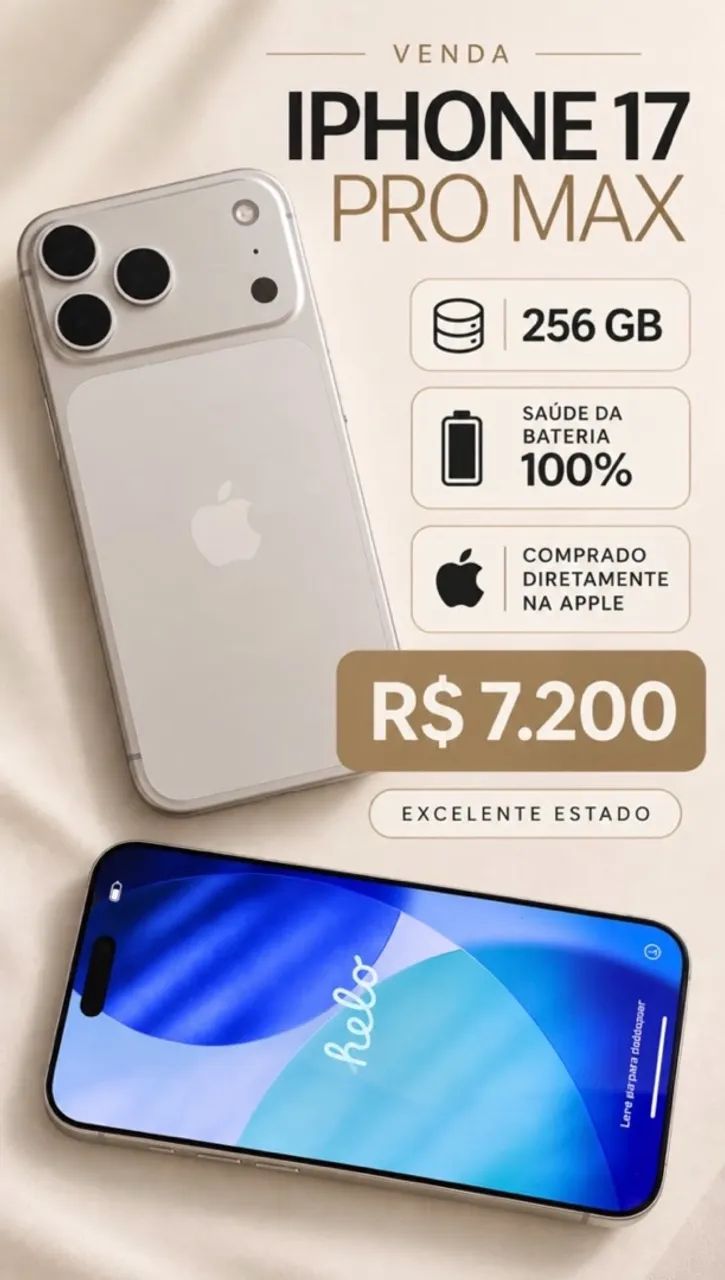 Iphone Pro-max 256 GB Prata 