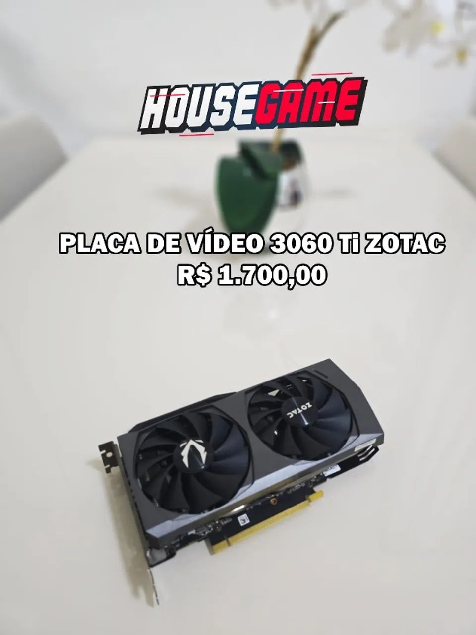 Placa de Vídeo RTX 3060 Ti