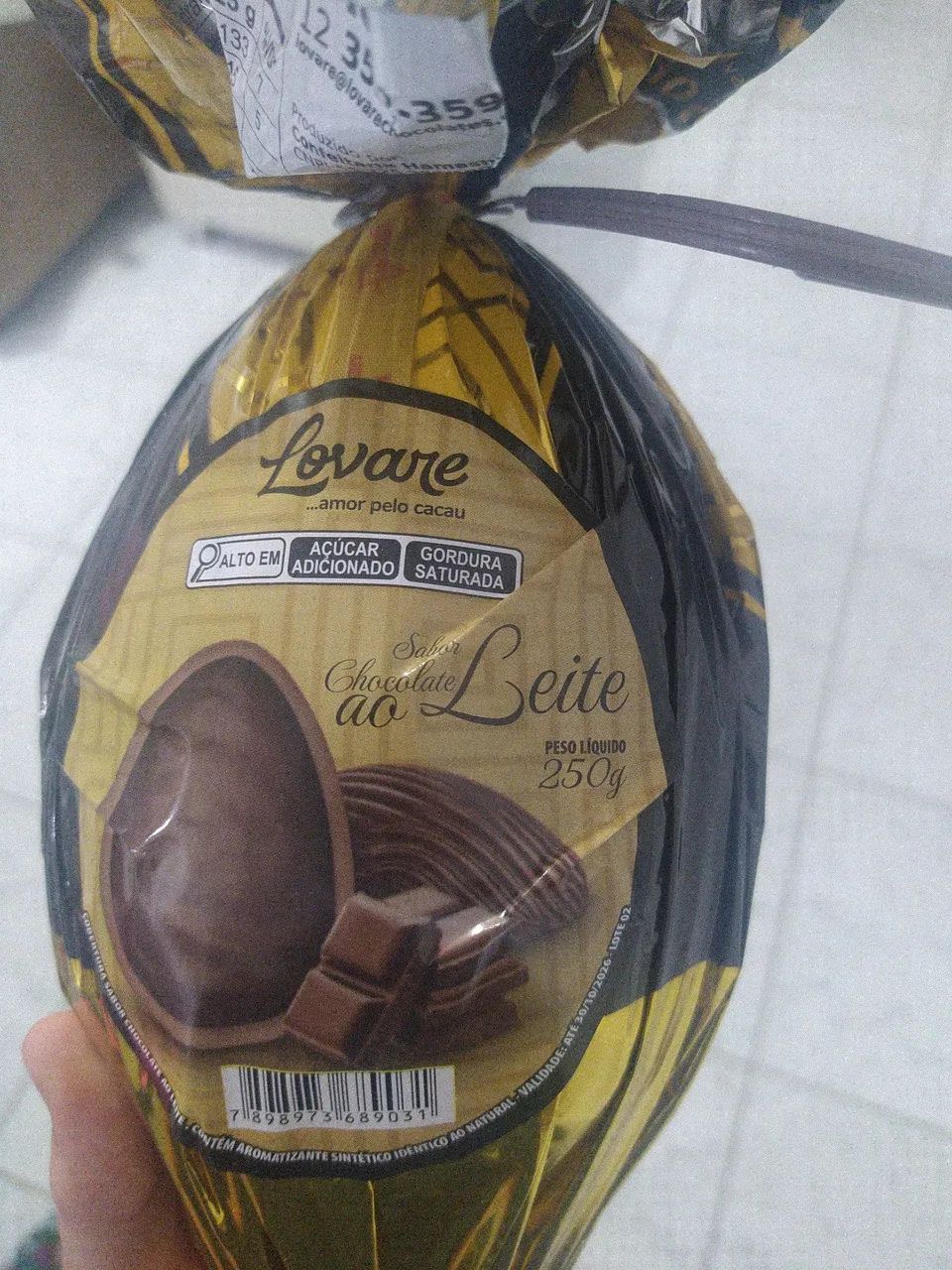 Ovo de Páscoa Lovare 250g - Foto 2