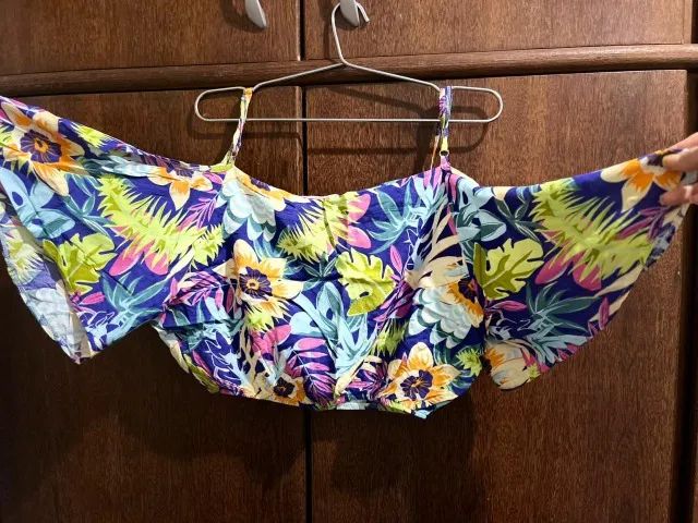 Conjunto blusa e saia Havaiano (36/38) - Foto 4