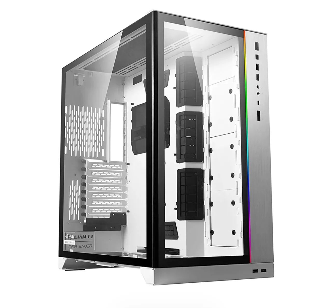 Gabinete Lian Li O11 Dynamic XL ROG Edition Branco - Full Tower - Foto 3