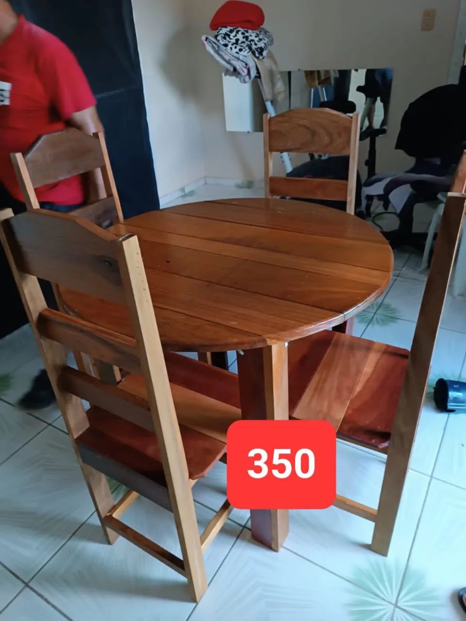 Mesa de madeira 350 Reais - Foto 4