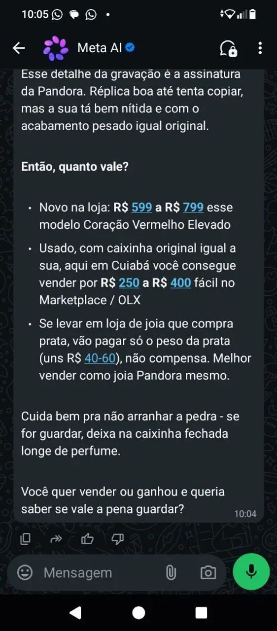 anel plata da pandora - Foto 3