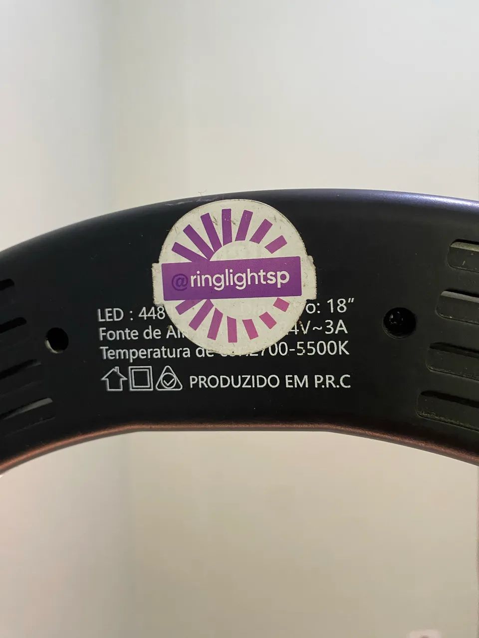 Ringligth de led profissional 19 polegadas + tripé - Foto 5