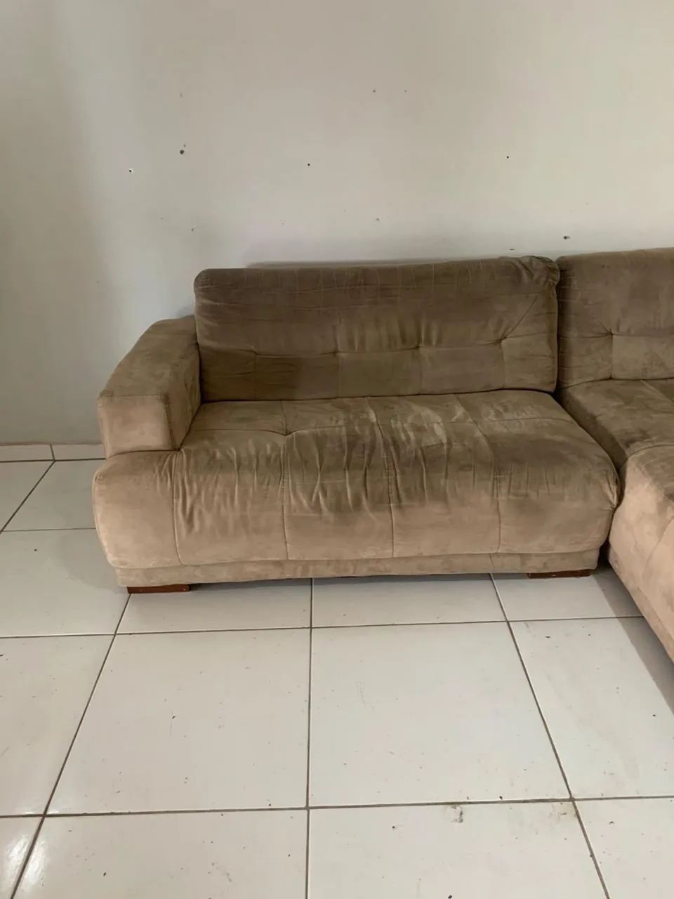 Sofá de canto marrom  - Foto 2