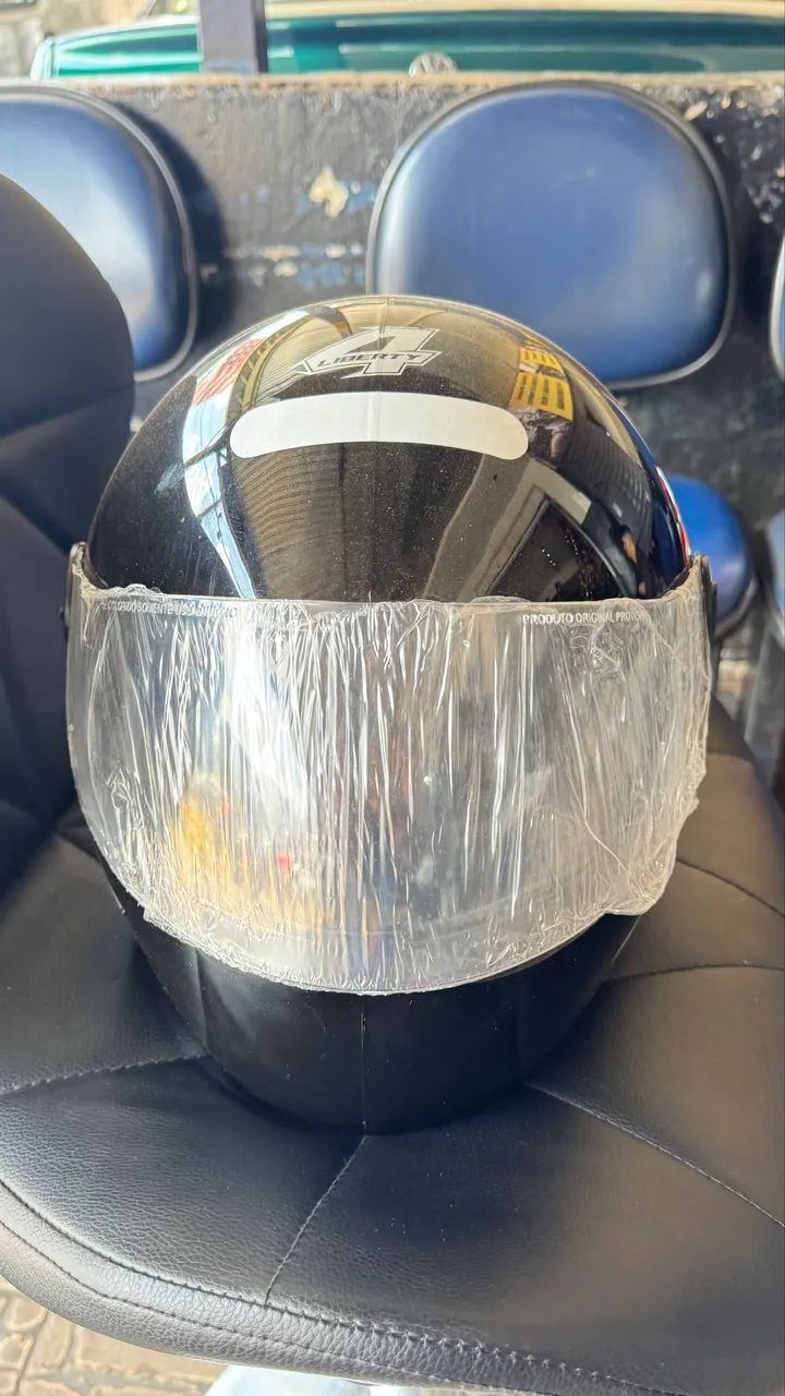Capacete liberty  preto tamanho 58 - Foto 4