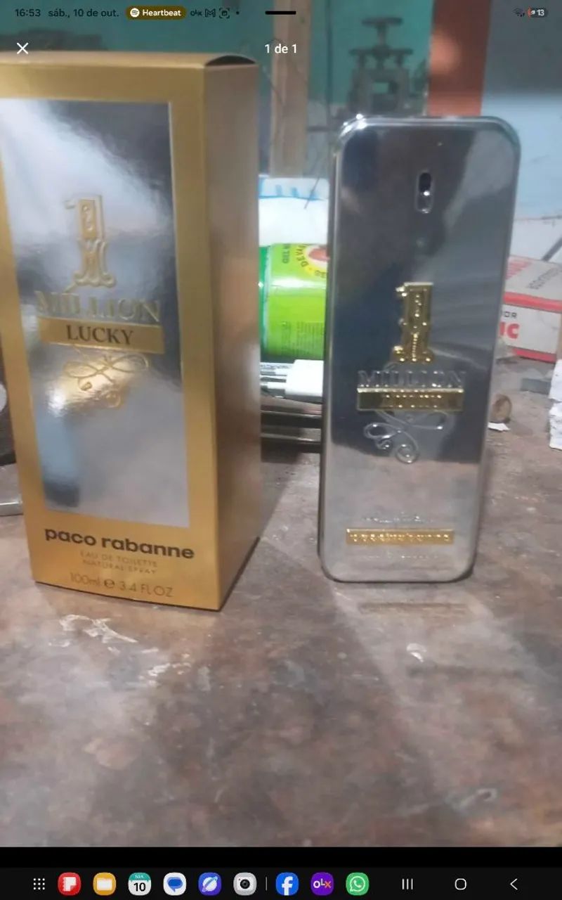Perfume one million Lucky descontinuado cheio