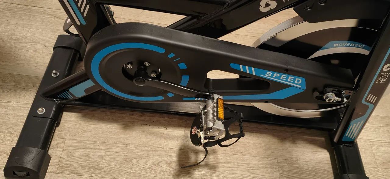 Bicicleta ergométrica azul 13kg - Foto 4